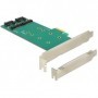 DeLOCK 2x 67-pin M.2 key B - 2x SATA 7-pin scheda di interfaccia e adattatore Interno (89473)