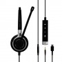 EPOS | SENNHEISER IMPACT SC 635 USB-C Cuffia Padiglione auricolare Connettore 3.5 mm USB tipo-C Nero, Argento (1000669)