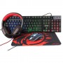 Ultron HAWK Gaming Set tastiera QWERTZ Tedesco Nero, Rosso, Bianco (303150)