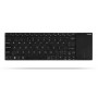 Rapoo E2710 tastiera RF Wireless QWERTZ Tedesco Nero, Acciaio inossidabile (16170)