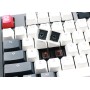 Ducky ONE 2 Tuxedo tastiera USB Tedesco Nero, Rosso, Bianco (DKON1808-SDEPDZZBX)