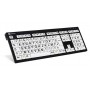 Logickeyboard NERO tastiera USB AZERTY Francese Nero, Bianco (LKB-LPBW-BJPU-FR)