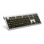 Logickeyboard LKB-LPRNTYB-AJPU tastiera USB Francese Nero, Argento (LKB-LPRNTYB-AJPU-FR)