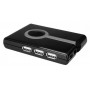 Value Multi Card Reader + 3-port Hub, USB2.0 lettore di schede Nero (19.99.3420)