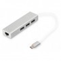 Digitus DA-70255 hub di interfaccia USB 3.2 Gen 1 (3.1 Gen 1) Type-C 1000 Mbit/s Grigio, Bianco (DA-70255)