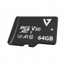 V7 Scheda Micro SDXC U3 V30 A1 CL10 UHD da 64 GB + adattatore (VPMD64GU3)