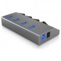 ICY BOX IB-HUB1405 USB 3.2 Gen 1 (3.1 Gen 1) Type-B 5000 Mbit/s Antracite (60153)