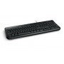 Microsoft Wired Keyboard 600, DE tastiera USB QWERTZ Tedesco Nero (ANB-00008)