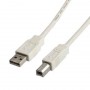 ITB USB 2.0 A/B M/M 1.8m cavo USB 1,8 m USB A USB B Bianco (ROS3102)